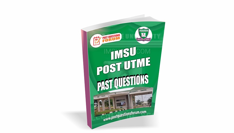 IMSU Post UTME Past Questions and Answers PDF Download 2022