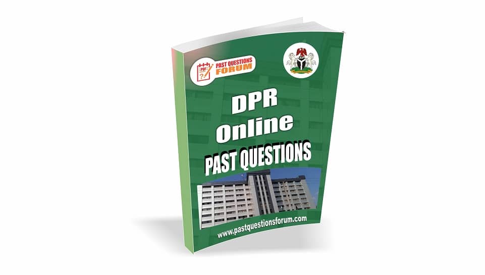 DPR Past Questions DPR Online Aptitude Test Past Questions PDF 2022